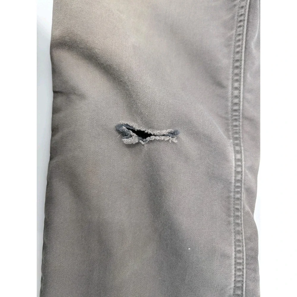 Patagonia Iron Clad Straight Stretch Gray Jeans Men's 32x32 Heavily Distressed